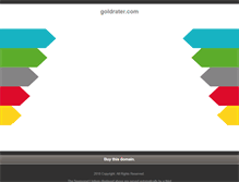 Tablet Screenshot of goldrater.com
